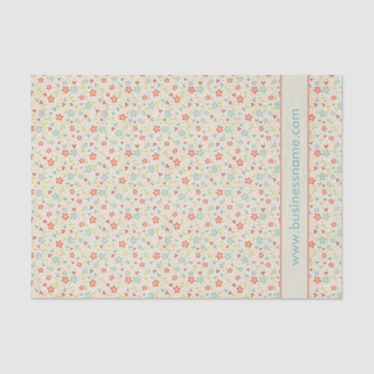 Pretty Spring Vintage Floral Tissuepapier (Voorkant)