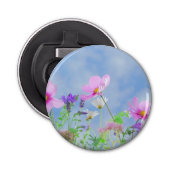 Pretty Spring Wild Flowers Button Flesopener (Voorkant)