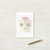 Pretty Sugar Skull Post-It Notes (Sur un bureau)