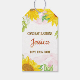 Pretty Sunflower Baby Shower Cadeaulabel