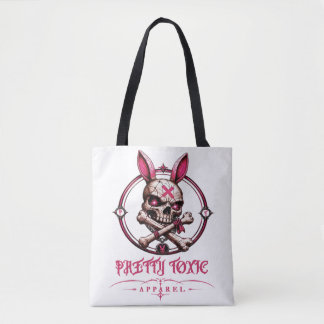 Pretty Toxic Skull Bunny Dames Pastel Goth Streetw Draagtas