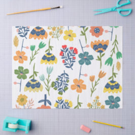 Pretty watercolor floral Beautiful colors Pink Tissuepapier