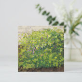 Pretty Watercolor Floral Bush Graphic Art Painting Kaart (Staand voorkant)
