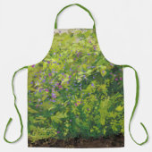 Pretty Watercolor Floral Bush Graphic Art Painting Schort (Voorkant)