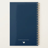 Pretty Watercolor Wildflower Personalized Logo Planner (Achterkant)