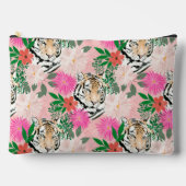 Pretty White Pink Tiger Floral Painting Etui (Voorkant)
