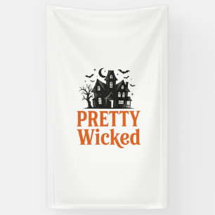 Pretty Wicked Vintage Halloween Geheime Huis T-shi Spandoek