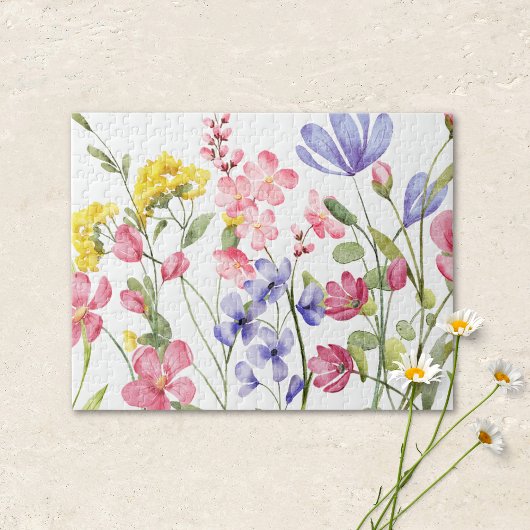 Pretty Wildflowers Jigsaw Puzzle Legpuzzel