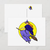 Pretty witch briefkaart (Voorkant / Achterkant)
