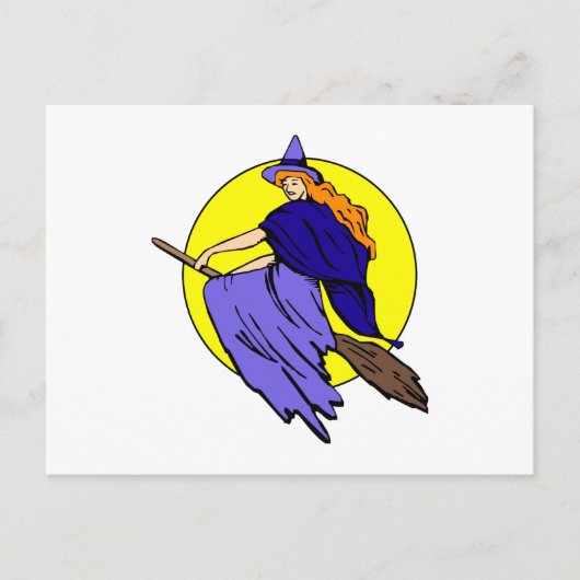 Pretty witch briefkaart (Voorkant)