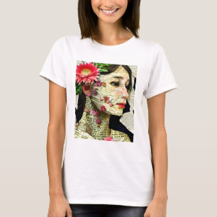 Pretty Woman Art Collage T-shirt