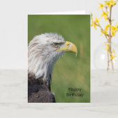 Pretvogel Happy Birthday Kaart (Gele Bloem)