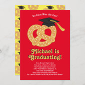 Pretzel Afstudeerfeestje Kaart (Voorkant / Achterkant)