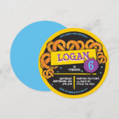 PRETZEL BAKING Anniversaire Fête Invitation (Devant / Derrière)