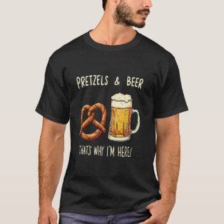 Pretzel Bier Fanatici Dat's Waarom Ik Hier Ben  T-shirt