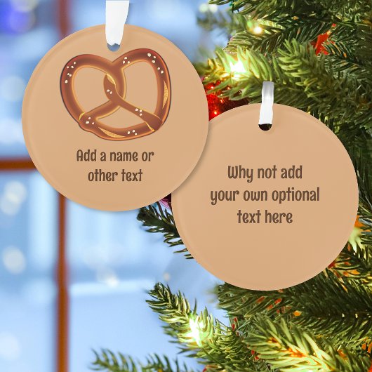 Pretzel Bread Twist Snack - Naam of tekst toevoege Ornament