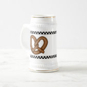 Pretzel Ceramic Stein Bierpul (Voorkant links)