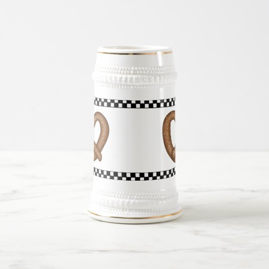 Pretzel Ceramic Stein Bierpul (Center)