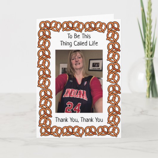 Pretzel Kaart voor Deb's pensioen (Voorkant)