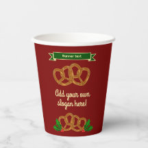 Pretzel Kerst Event of Feest - voeg tekst toe