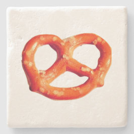 Pretzel Knoop Snacks Pretzels Stone Onderzetter