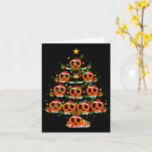 Pretzel Lover Xmas Lighting Pretzel Christmas Tree Kaart (Gele Bloem)