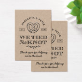 Pretzel Nous Avons Lié Les Mots-Clés Mariage Merci (Bureau)