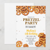 Pretzel Party Invitation  (Devant / Derrière)