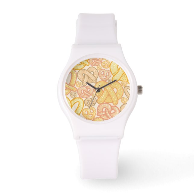 Pretzel Pattern Horloge (Voorkant)