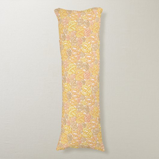 Pretzel Pattern Lichaamskussen (Voorkant Verticaal)