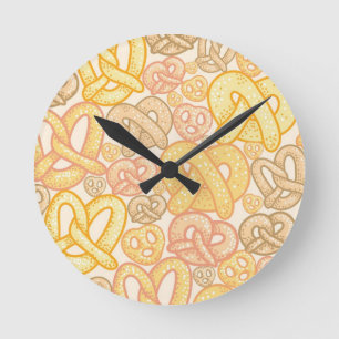 Pretzel Pattern Ronde Klok