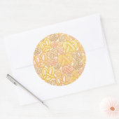 Pretzel Pattern Ronde Sticker (Envelop)