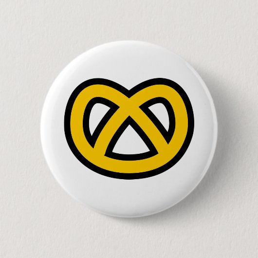 Pretzel Ronde Button 5,7 Cm (Voorkant)