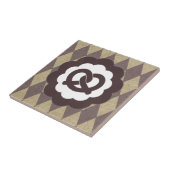 pretzel tegeltje (Zijkant)