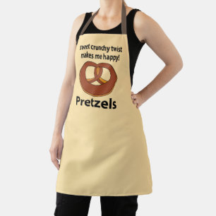 Pretzel zoete knapperige twist maakt me blij Pretz Schort