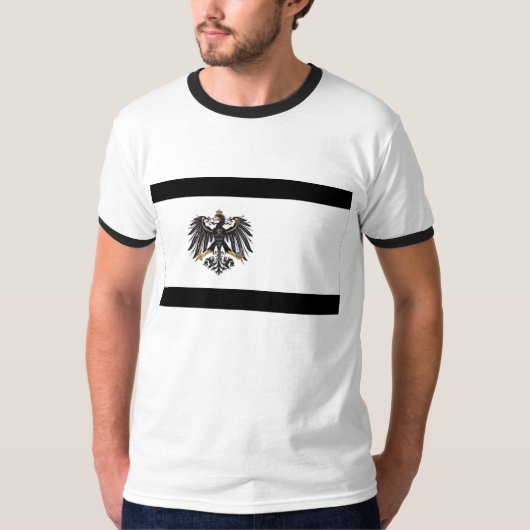 Preussen (1892-1918) Prussia Flag T-shirt (Voorkant)