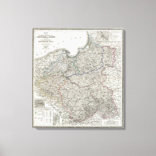 Preussen, Posen, Polen Canvas Afdruk (Voorkant)