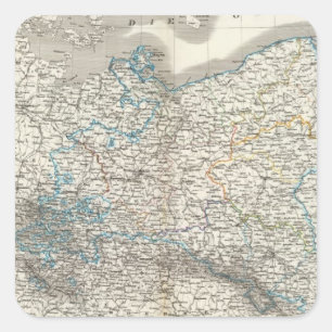 Preussische Staat - Pruisische Staat Vierkante Sticker