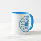 Preuve à 100% de ma sobriété - Mug (Devant droit)