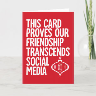 Preuve - drôle de carte de Noël