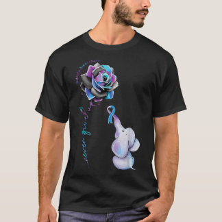 Preventie Bewustzijn Bloem Olifant Lint Pullov T-shirt