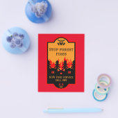 Preventie van bosbranden flyer (Enkel)