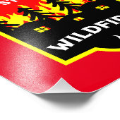 Preventie van bosbranden foto afdruk (Hoek)