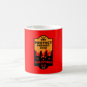 Preventie van bosbranden koffiemok