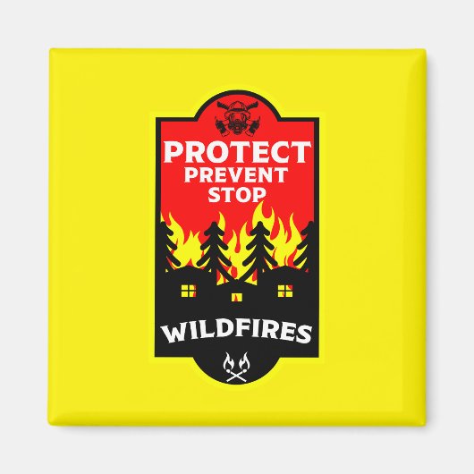 Preventie van bosbranden magneet (Voorkant)