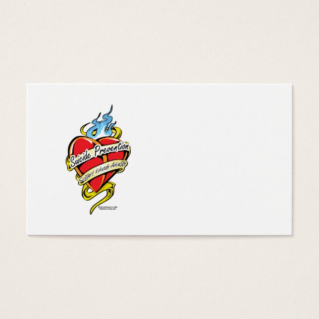 Prévention du suicide Tattoo Coeur (Devant)