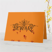 "PRÉVIENS-TOI" Invitation à la soirée d'Halloween (Fleur jaune)