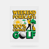 Prévision de fin de semaine 100% Chance de golf (Recto)