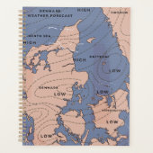 Prévisions météo vintage Danemark (Devant)