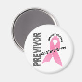 Previvor 1 Borstkanker Magneet (Voorkant / Achterkant)